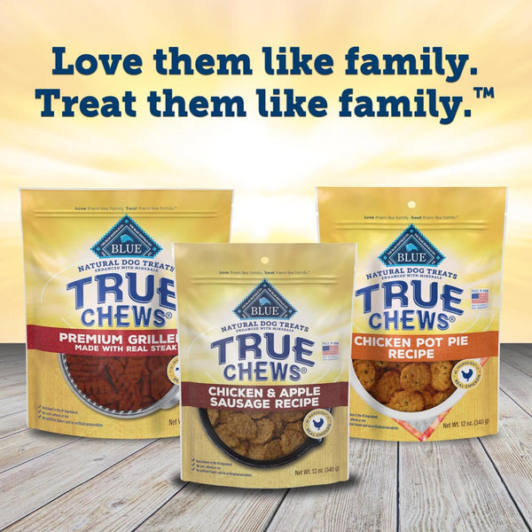 Blue Buffalo True Chews Chicken & Apple Sausage Recipe Treats For Dog (12 oz)