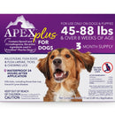 Apex Plus Topical Flea & Tick Prevention for Dogs 45-88 lbs (3 doses)