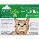 Apex Plus Topical Flea & Tick Prevention for Cats over 1.5 lbs (3 doses)