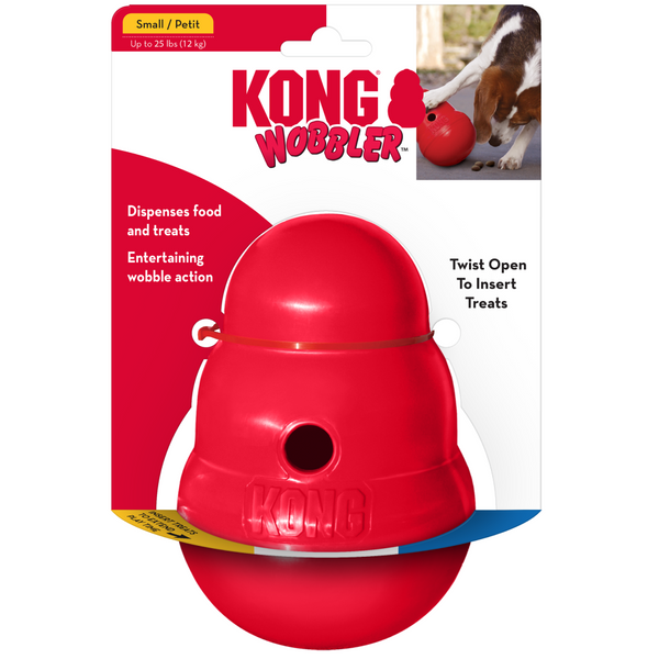 Kong Wobbler Food and Treat Dispenser Toy For Dog (Small)