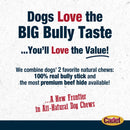 Cadet Bully Hide Sticks All-Natural Chews For Dog (Small)
