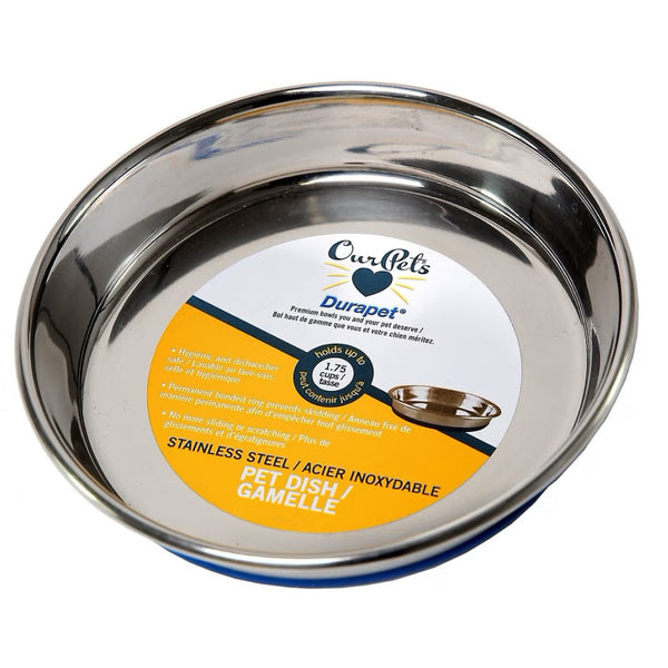 OurPets Durapet Premium Stainless Steel Dish For Dogs & Cats