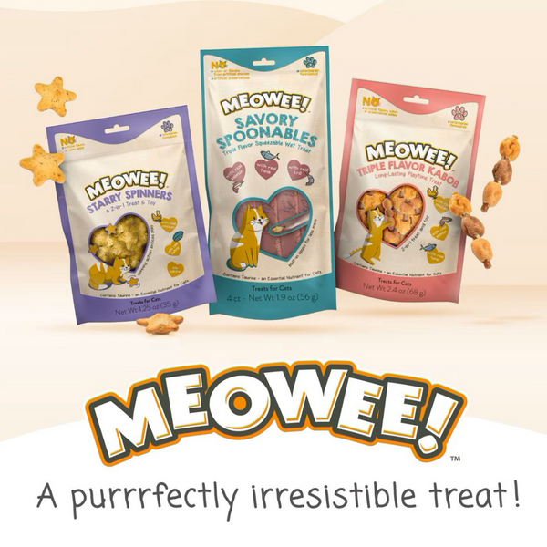 Meowee! Savory Spoonables Lickable Treats For Cat -Variety Pack (12 tubes)