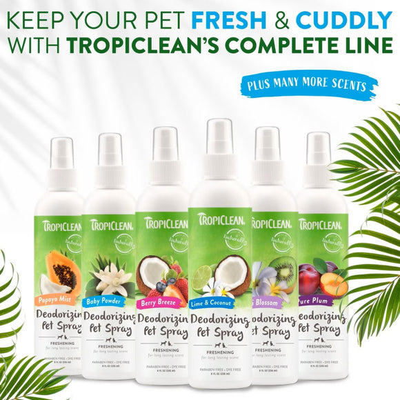 TropiClean Freshen Up Deodorizing Pet Spray Dog & Cat (8 oz)