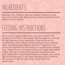 Better Belly Rawhide Triple Flavor Salmon (Venison & Lamb Kabob) Treats For Dog 18 pack