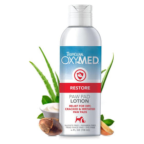 TropiClean OxyMed Restore Paw Pad Lotion for Dogs & Cats (4 oz)