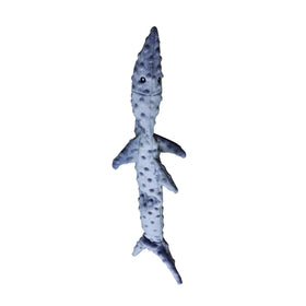 Ethical Skinneeez Extreme Squeaker Gray Shark Toy For Dog (25")