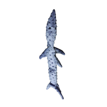 Ethical Skinneeez Extreme Squeaker Gray Shark Toy For Dog (25")