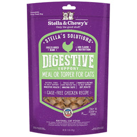Stella & Chewy's Stella's Solutions Digestive Boost Cage-Free Chicken Freeze-Dried Meal Topper for Cats (7.5 oz)