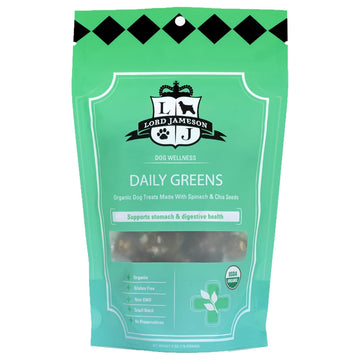 Lord Jameson Daily Greens Organic Spinach & Chia Seeds Soft & Chewy Treats For Dog