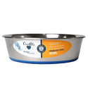 OurPets Premium Stainless Steel Rubber-Bonded Bowl For Dog