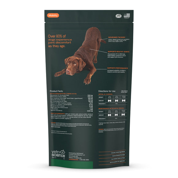 Ultimate Strength Healthy Hip & Joint Chews for Dogs Peanut Butter Flavor