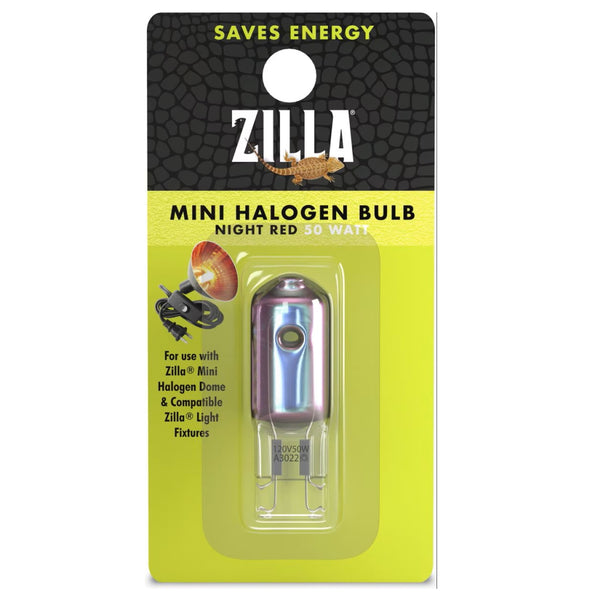 Zilla Mini Night Red Halogen Bulb for Reptiles