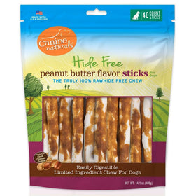 Canine Naturals Hide Free Peanut Butter Flavor Sticks Treats For Dog