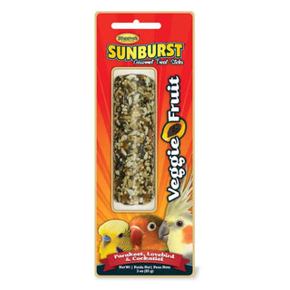 Higgins Sunburst Sticks Veggie Fruit Cockatiel Parakeet & Lovebird Treats For Bird 3 oz