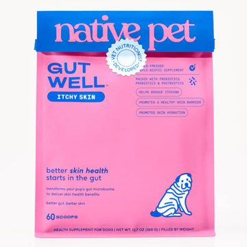 Native Pet Gutwell Itchy Skin, Anti Itch Supplement For Dogs (60 scoops)