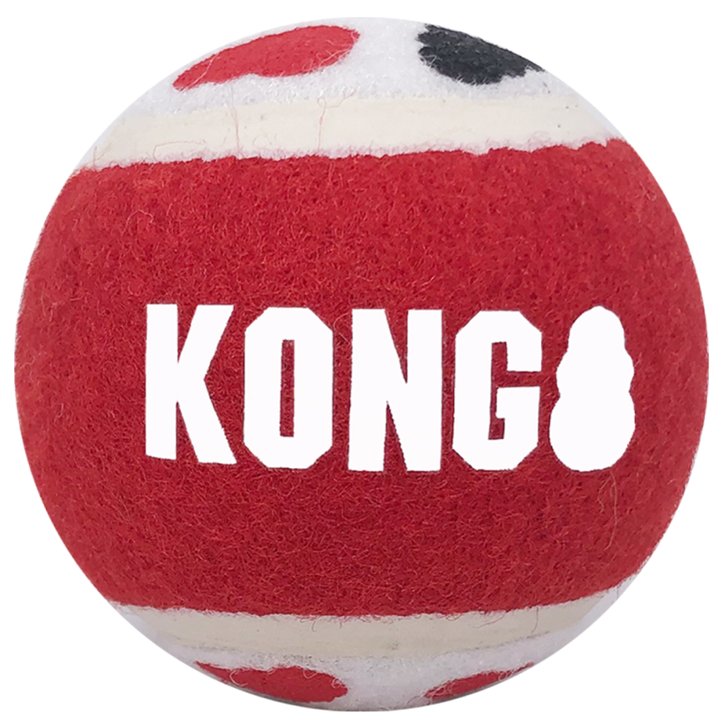 Kong Signature Ball Toy For Dog-Small (4 pack) color varies