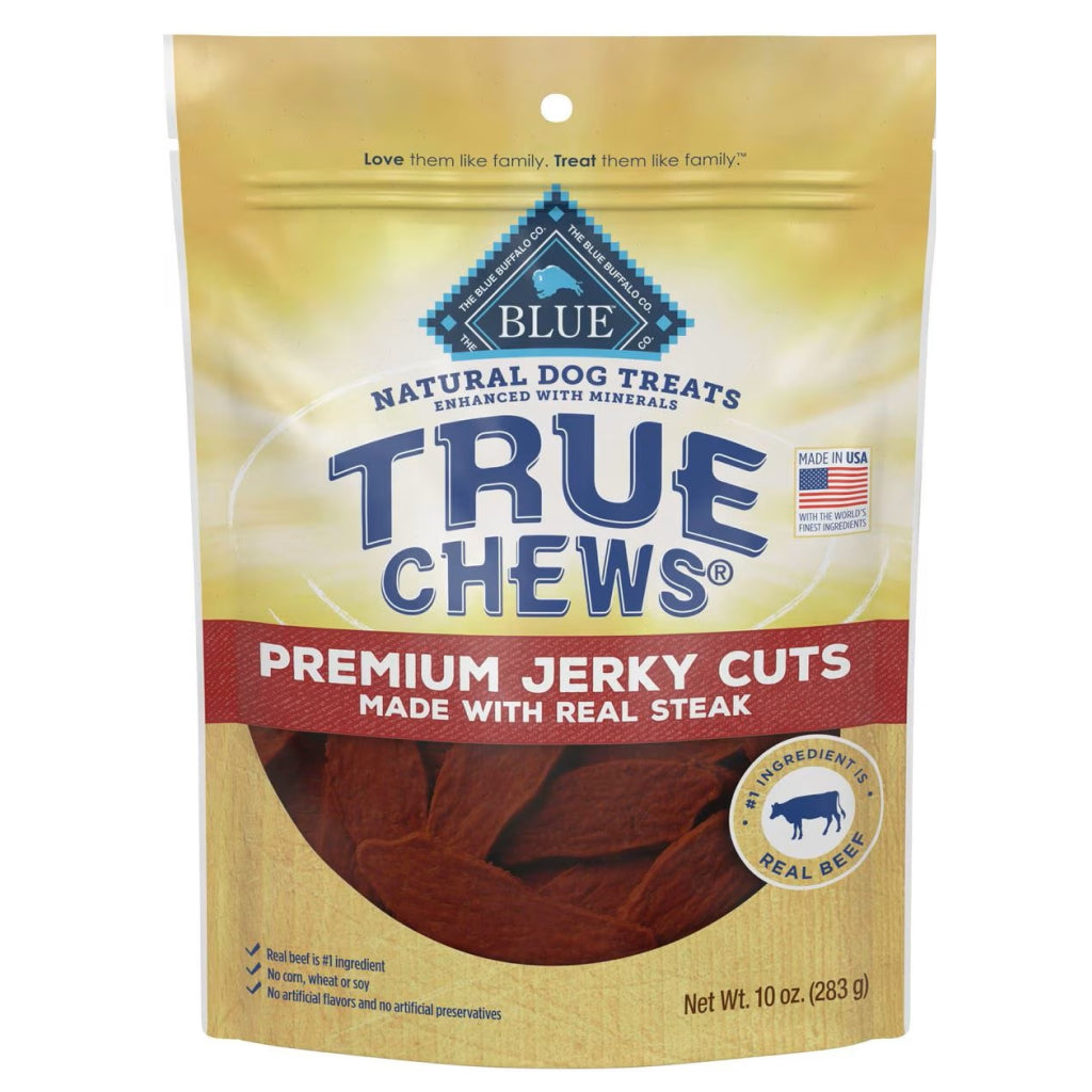 Blue Buffalo True Chews Premium Jerky Cuts Steak Jerky Treats For Dog (10 oz)