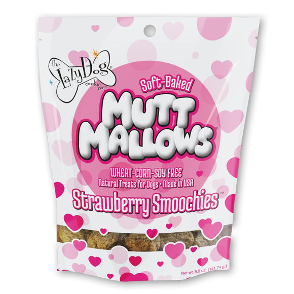Lazy Dog Mutt Mallows Strawberry Smoochies Dog Treat (5 oz)