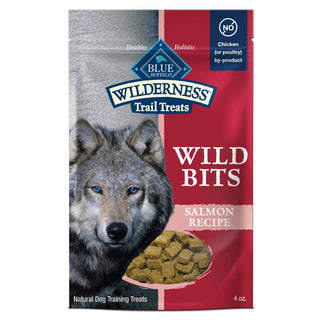 Blue Buffalo Wilderness Wild Bits Salmon Recipe Training Treats for Dogs (4 oz)