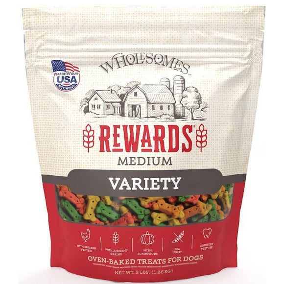 Wholesomes Gourmet Rewards Medium Variety Biscuit Treats For Dog