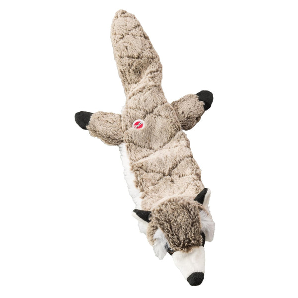 Ethical Pet Skinneeez Extreme Quilted Stuffing-Free Raccoon Toy for Dogs