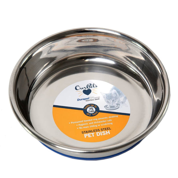 OurPets Durapet Premium Stainless Steel Dish For Dogs & Cats