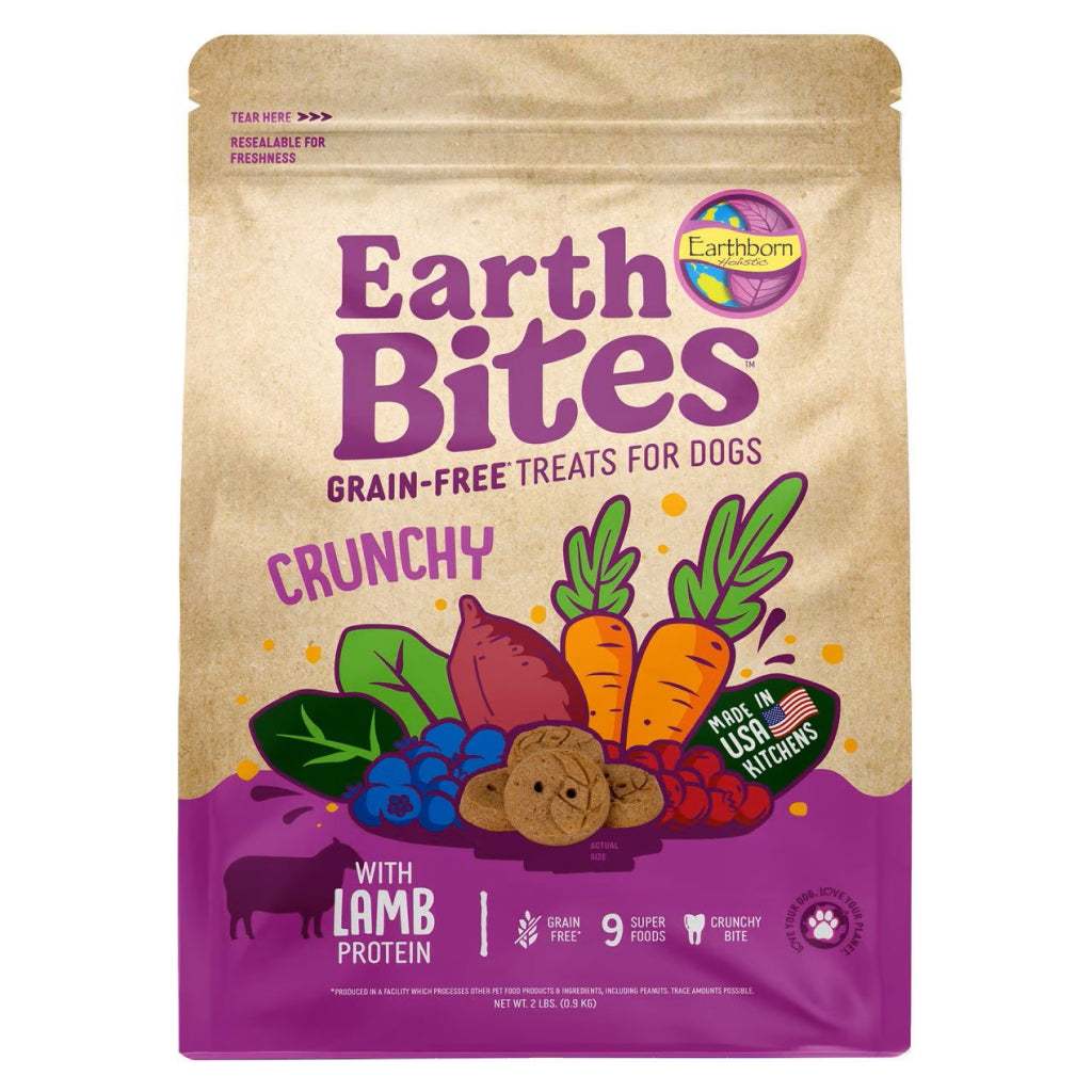 Earthborn Holistic EarthBites  Lamb & Pumpkin Crunchy Treats For Dog