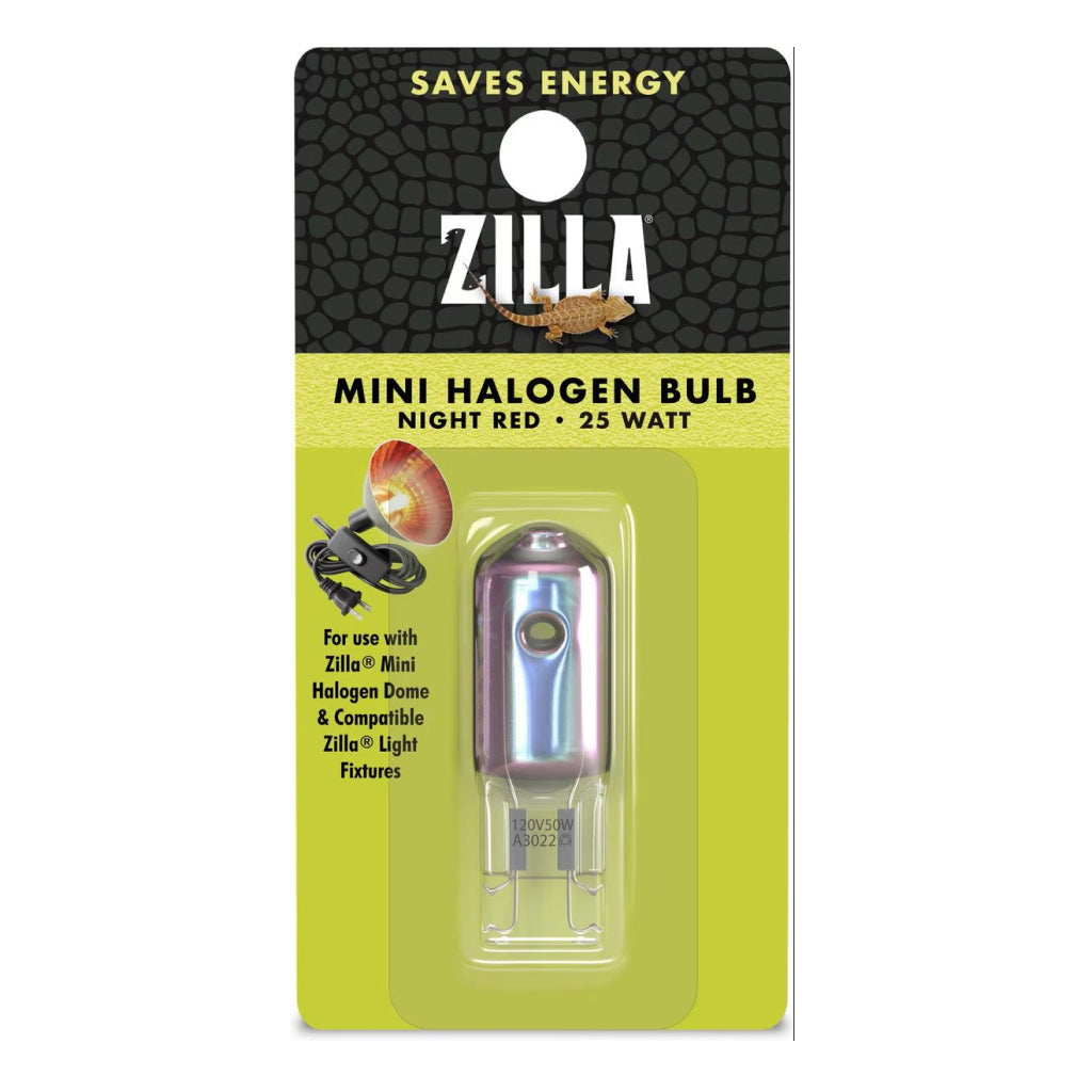 Zilla Mini Night Red Halogen Bulb for Reptiles