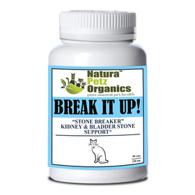 Natura Petz Organics Break It Up! Herbal Kidney & Bladder Stone Support (Turkey Flavored) for Cats