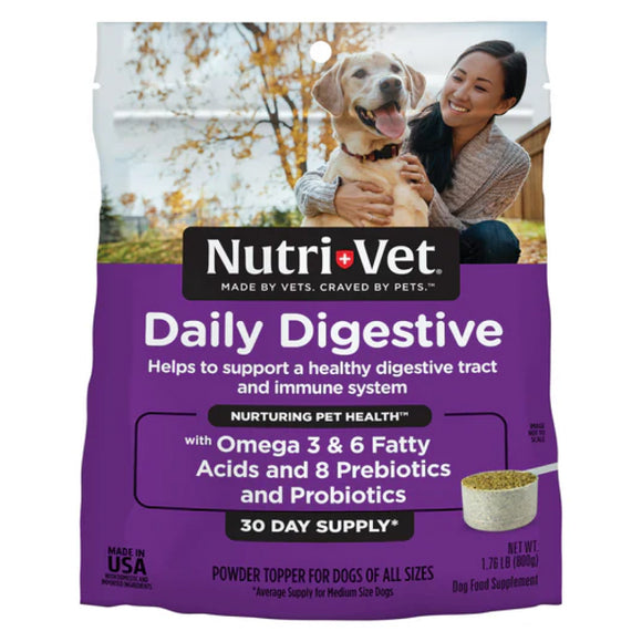 Nutri-Vet Daily Digestive Powder Topper Supplement For Dog (1.76 lb)