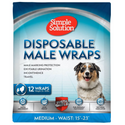 Simple Solution Disposable Male Dog Wraps (12 pack)