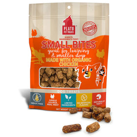 Plato Small Bites Grain-Free Chicken Treats For Dogs