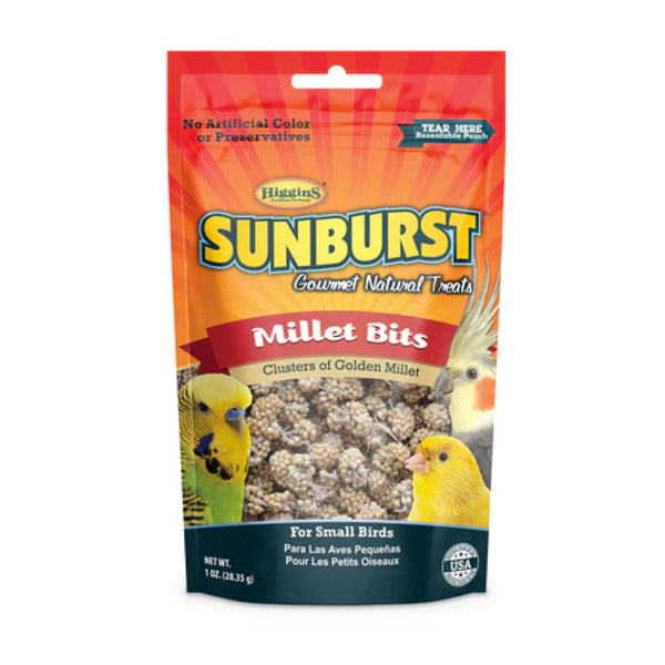 Higgins Sunburst Millet Bits Treats For Birds 1 oz