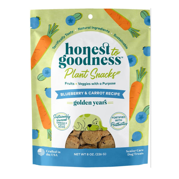 Honest To Goodness Golden Years Blueberry & Carrot Senior Care Treats For Dog (8 oz)