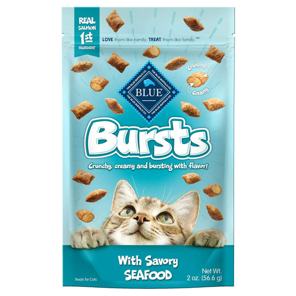 Blue Buffalo Bursts Crunch & Creamy Savory Seafood Treats For Cat (2 oz)