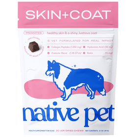 Native Pet Skin + Coat Healthy Skin Chews for Dogs