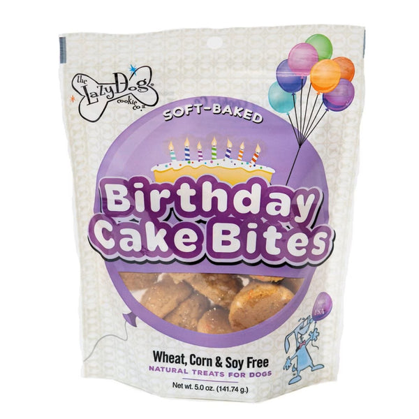 Lazy Dog Cookie Birthday Cake Bites Treats For Dog (5 oz)