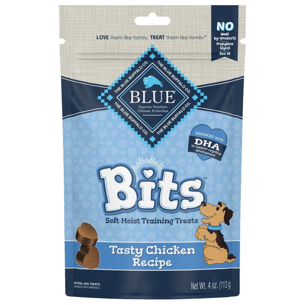 Blue Buffalo Blue Bits Soft Tasty Chicken Recipe Training Treats for Dogs (4 oz)