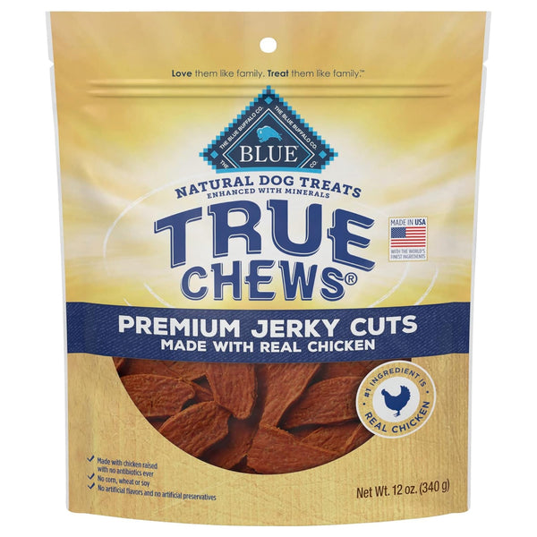 Blue Buffalo True Chews Premium Jerky Cuts Chicken Jerky Treats For Dog (12 oz)