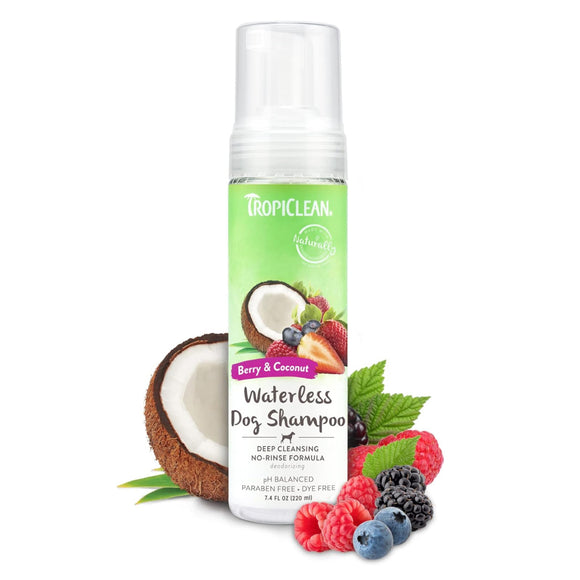 TropiClean Deep Cleansing Waterless Dog Shampoo (7.4oz)