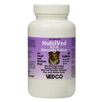 Vedco NutriVed O.F.A. Chewable Tablets for Small & Medium Dogs (60 tablets)