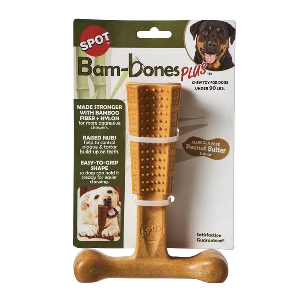 Ethical Bambone Plus Peanut Butter Chew Toy For Dog (7")