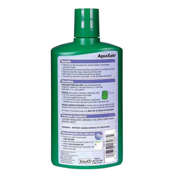 Tetra AquaSafe Pond Water Conditioner and Dechlorinator