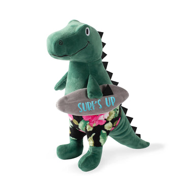 PetShop by Fringe Studio Surfer Bro Rex Dinosaur Plush Toy For Dog