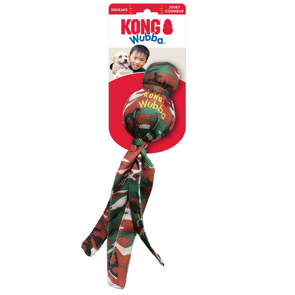 Kong Camo Wubba Toy For Dog-Large (color varies)