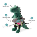 PetShop by Fringe Studio Surfer Bro Rex Dinosaur Plush Toy For Dog