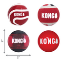 Kong Signature Ball Toy For Dog-Small (4 pack) color varies