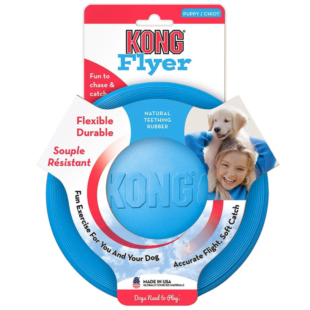 Kong Puppy Flyer Toy For Dog (color varies)