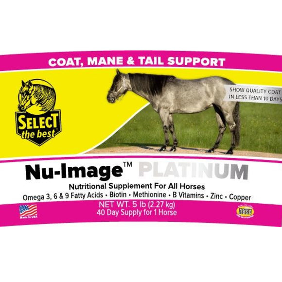 Select The Best Nu-Image Platinum Coat, Mane & Tail Support for Horses (5 lb)